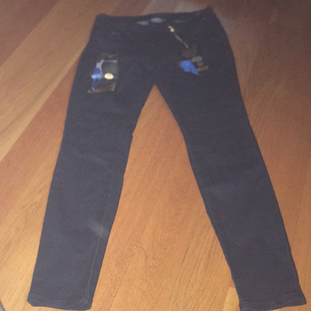 Dark blue skinny jeans
